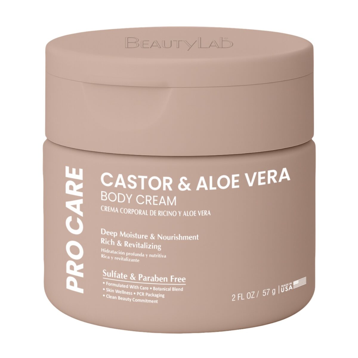 Castor & Aloe Vera Body Cream 2oz Castor & Aloe Vera Body Cream - Image 1